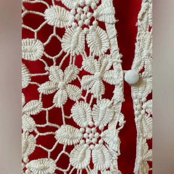 Stitch Knot silk and lace blouse (Anthropology) - Picture 3 of 8